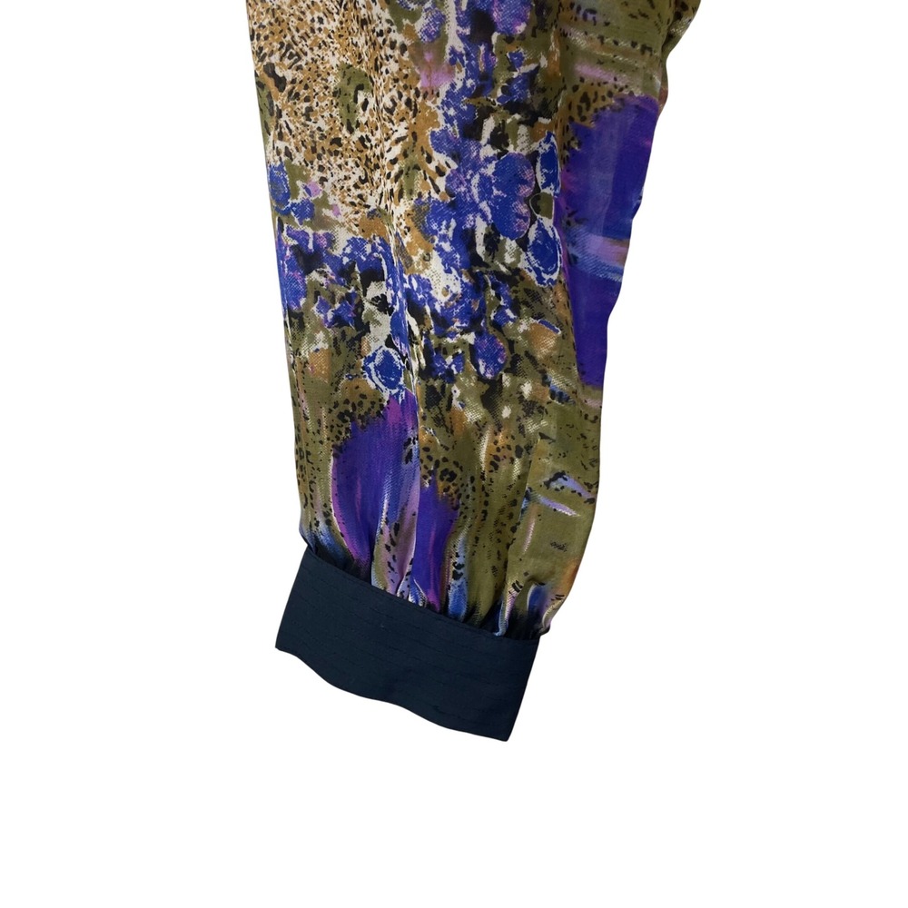W118 by‎ Walter Baker Abstract Floral Long Sleeve Mini Dress Cut Out Size M - Picture 4 of 10